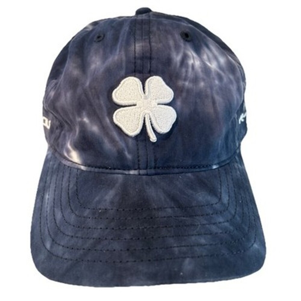 Black Clover Golf Cap Live Lucky Strapback Blue White Tie Dye Adjustable Hat